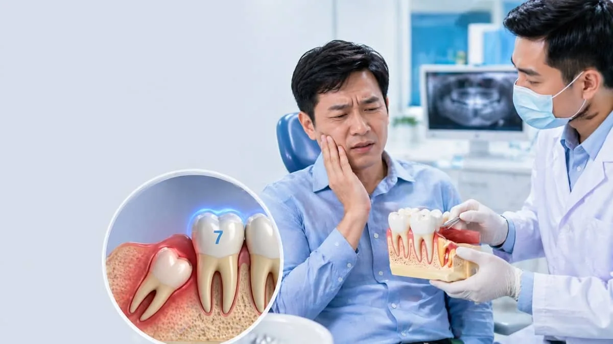 Nhổ răng khôn xong bị buốt răng số 7: Nguyên nhân và cách xử lý