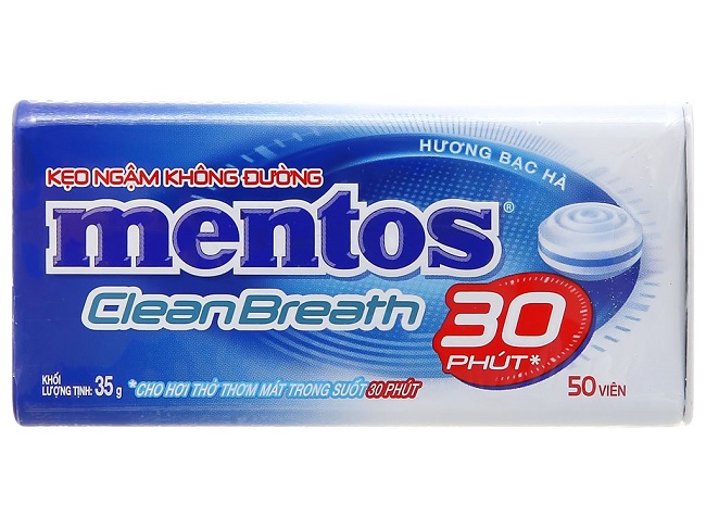 Khử Hôi Miệng Bằng Kẹo Mentos Bạc Hà Có Hiệu Quả?