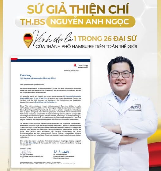 ThS.BS Anh Ngọc – Đại sứ Thành phố Hamburg tại Việt Nam
