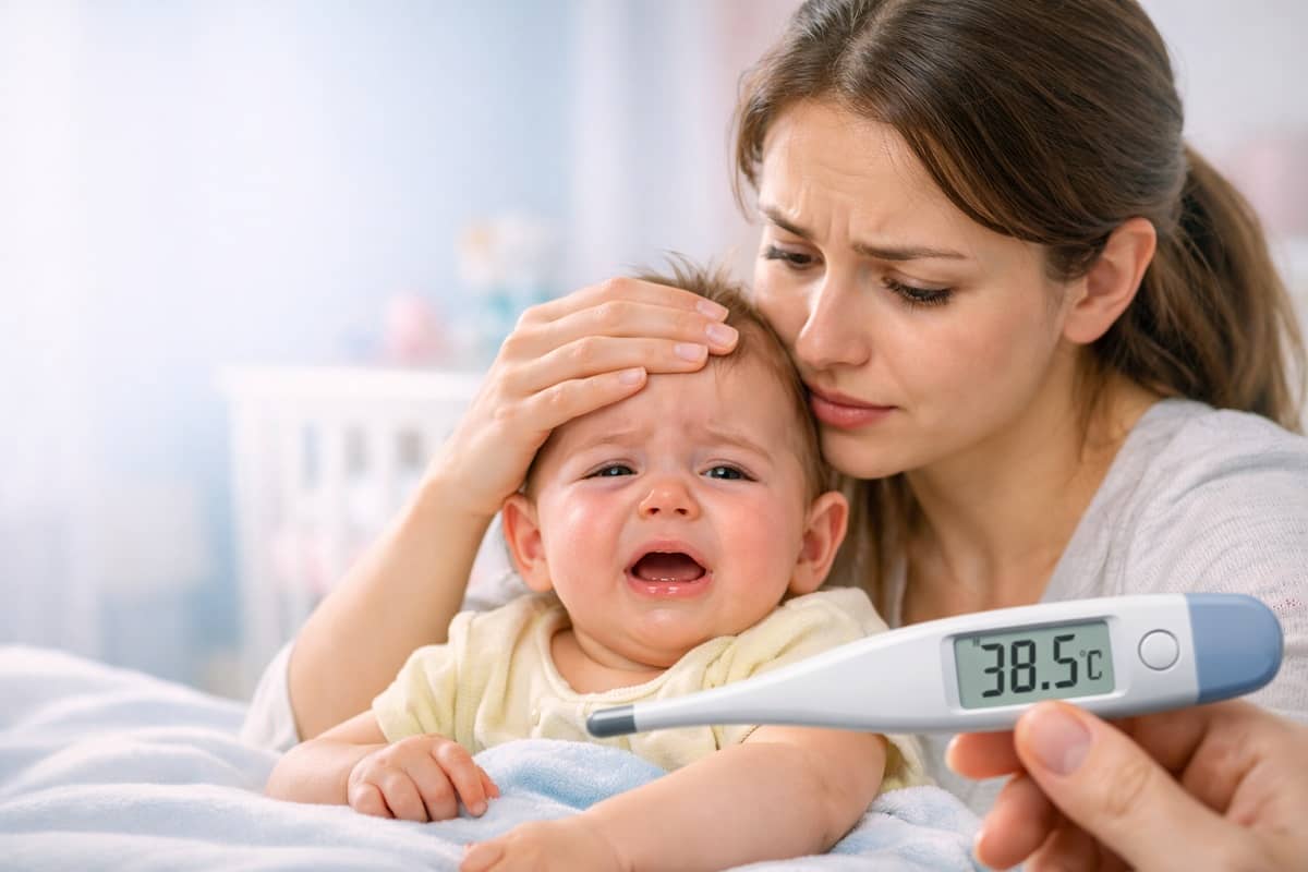 Sốt mọc răng cao nhất bao nhiêu độ? Mức an toàn cho bé