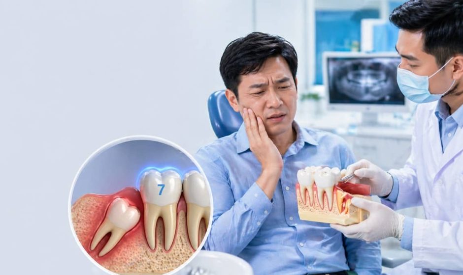 Nhổ răng khôn xong bị buốt răng số 7: Nguyên nhân và cách xử lý