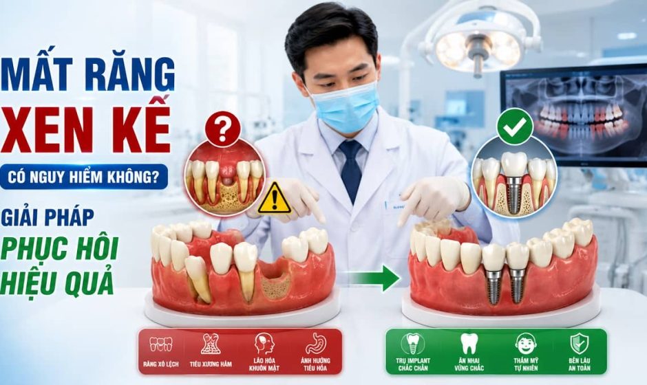 Mất Răng Xen Kẽ Có Nguy Hiểm Không? Giải Pháp Phục Hồi Hiệu Quả