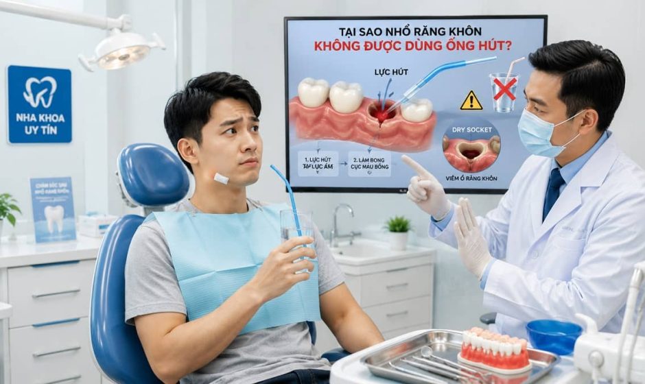 Tại Sao Nhổ Răng Khôn Không Được Dùng Ống Hút?